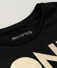 Blusa-Infantil--Don-t-Talk-To-Me--com-Franjas-Manga-Curta-Decote-Redondo-Preta-9220312-Preto_4