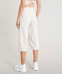 Calca-Pantacourt-Feminina-em-Linho-com-Botoes-Bege-Claro-9422238-Bege_Claro_2