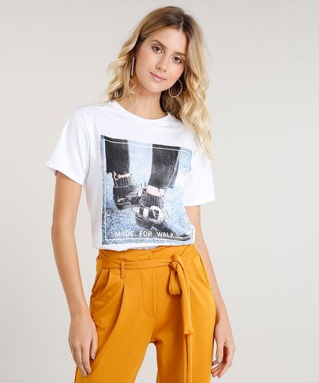 Blusa-Feminina--Made-For-Walking--Manga-Curta-Decote-Redondo-Branca-9436140-Branco_1 Blusa-Feminina--Made-For-Walking--Manga-Curta-Decote-Redondo-Branca-9436140-Branco_1