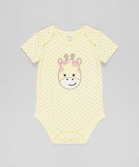 Body-Infantil-Girafa-Estampado-de-Poa-Manga-Curta-Amarelo-9188411-Amarelo_1
