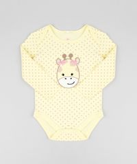 Body-Infantil-Girafa-Estampado-de-Poa-Manga-Longa-Amarelo-9188412-Amarelo_1