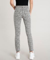 Calca-de-Sarja-Feminina-Skinny-Animal-Print-Bege-9453699-Bege_2