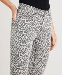 Calca-de-Sarja-Feminina-Skinny-Animal-Print-Bege-9453699-Bege_4
