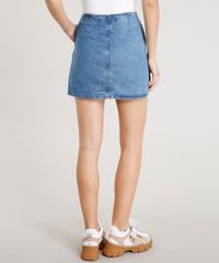 Saia-Jeans-Feminina-Curta-com-Botoes-e-Bolsos-Azul-Medio-9458546-Azul_Medio_2