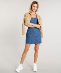Vestido-Jeans-Feminino-Curto-com-Botoes-Azul-Medio-9458570-Azul_Medio_3