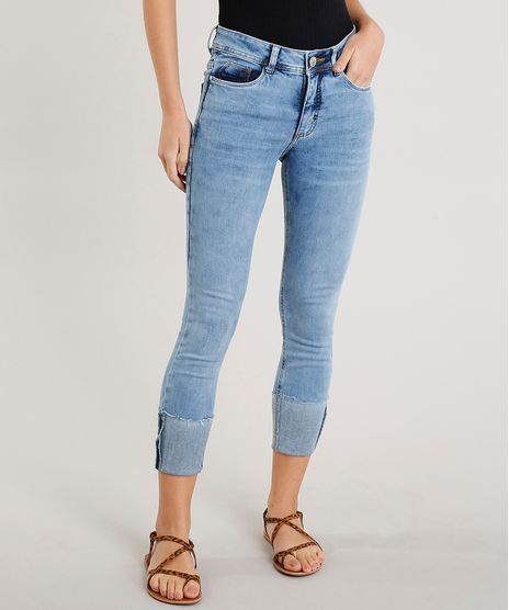 Calca-Jeans-Feminina-Cropped-Barra-Virada-Azul-Claro-9458545-Azul_Claro_1