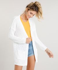 Capa-Alongada-Feminina-em-Trico-com-Bolinhas-Branca-9345839-Branco_1