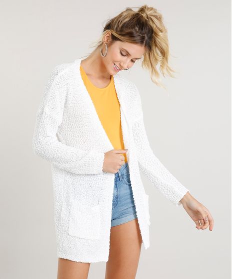 Capa-Alongada-Feminina-em-Trico-com-Bolinhas-Branca-9345839-Branco_1