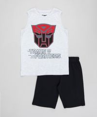 Conjunto-Infantil-Transformers-de-Regata-Cinza-Mescla-Claro---Bermuda-em-Moletom-Preta-9430506-Preto_1
