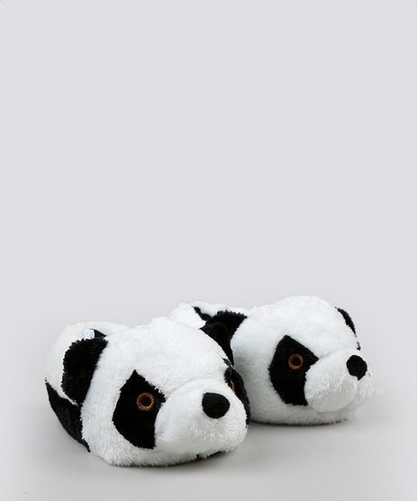Pantufa-Infantil-de-Panda-com-Orelhinhas-Branca-9255395-Branco_1
