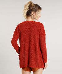 Capa-Alongada-Feminina-em-Trico-com-Bolinhas-Cobre-9345839-Cobre_2