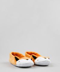 Pantufa-Infantil-Raposa-com-Orelhinhas-Laranja-9255298-Laranja_1