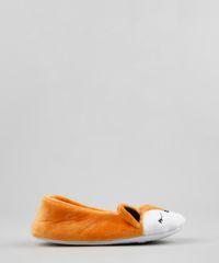 Pantufa-Infantil-Raposa-com-Orelhinhas-Laranja-9255298-Laranja_2