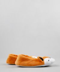 Pantufa-Infantil-Raposa-com-Orelhinhas-Laranja-9255298-Laranja_3
