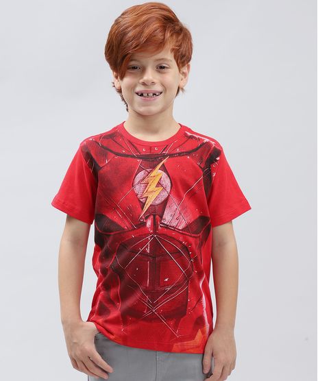 Camiseta-Infantil-The-Flash-Manga-Curta-Gola-Careca-Vermelha-9428172-Vermelho_1