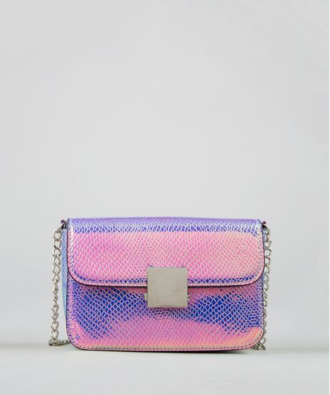 Bolsa-Feminina-Transversal-Iridescente-Alca-com-Corrente-Rosa-9325347-Rosa_1