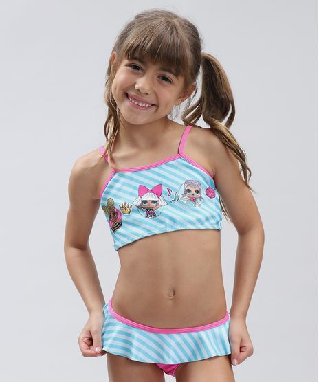 Biquini-Infantil-LOL-Surprise-Listrado-com-Babado-Protecao-UV50--Verde-Agua-9386630-Verde_Agua_1