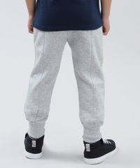Calca-Infantil-em-Moletom-Felpado-com-Vivo-Contrastante-Cinza-Mescla-9212055-Cinza_Mescla_2
