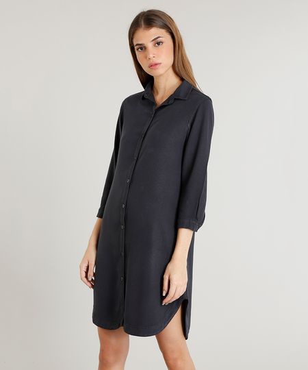 Chemise-Feminino-Mindset-Manga-7-8-Preto-9480160-Preto_1 Chemise-Feminino-Mindset-Manga-7-8-Preto-9480160-Preto_1