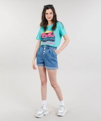 T-shirt-Feminina-Mindset--California-Dreaming--Manga-Curta-Verde-Agua-9329756-Verde_Agua_3