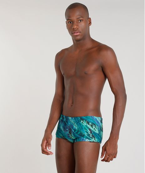 Sunga-Masculina-Blueman-Estampada-Florestal-com-Protecao-UV50--Verde-9323767-Verde_1