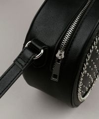 Bolsa-Feminina-Redonda-com-Tacha-e-Corrente-Preta-9100716-Preto_5