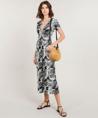 Macacao-Feminino-Pantacourt-Estampado-de-Folhagens-com-No-Manga-Curta-Preto-9310782-Preto_3