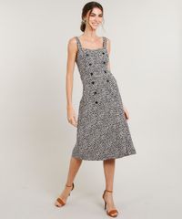 Vestido-Feminino-Midi-Estampado-Animal-Print-com-Botoes-Alca-Media-Bege-9430943-Bege_1