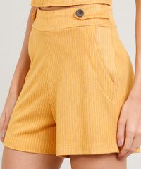 Short-Feminino-Listrado-com-Botoes-Mostarda-9452641-Mostarda_4
