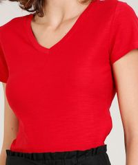 Blusa-Feminina-Basica-Flame-Decote-V-Manga-Curta-Vermelha-1-8525926-Vermelho_1_4
