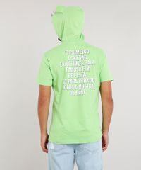 Camiseta-Masculina-Carnaval-Ursinho--Inimigo-do-Fim--com-Capuz-de-Orelhinhas-Manga-Curta--Verde-Claro-9482595-Verde_Claro_3