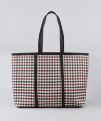 Bolsa-Shopper-Feminina-Estampada-Xadrez-Preta-9385566-Preto_1