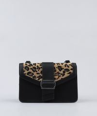 Bolsa-Feminina-Transversal-com-Estampa-Animal-Print-e-Fivela-Preta-9359480-Preto_1