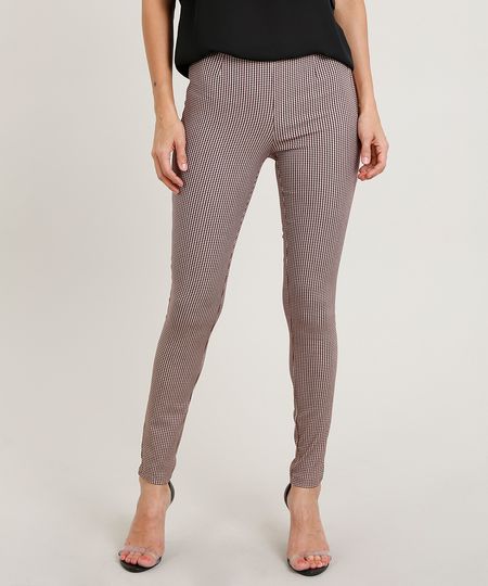 Calca-Legging-Feminina-Estampada-Xadrez-Marrom-9409882-Marrom_1 Calca-Legging-Feminina-Estampada-Xadrez-Marrom-9409882-Marrom_1