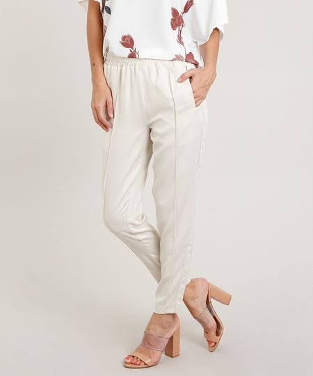Calca-Feminina-Jogger-Acetinada--Bege-Claro-9373348-Bege_Claro_1 Calca-Feminina-Jogger-Acetinada--Bege-Claro-9373348-Bege_Claro_1