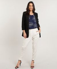 Regata-Feminina-Estampada-de-Folhagem-com-Sobreposicao-Decote-Redondo-Azul-Marinho-9395566-Azul_Marinho_3