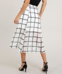 Saia-Midi-Feminina-Evase-Estampada-Xadrez-Off-White-9367823-Off_White_2
