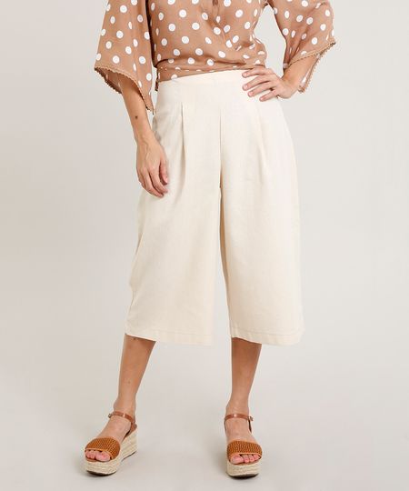 Calca-Pantacourt-Feminina-em-Linho-Bege-Claro-9483104-Bege_Claro_1 Calca-Pantacourt-Feminina-em-Linho-Bege-Claro-9483104-Bege_Claro_1