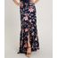 Saia-Feminina-Longa-Estampada-Floral-com-Botoes-e-Fenda-Azul-Marinho-9369908-Azul_Marinho_1
