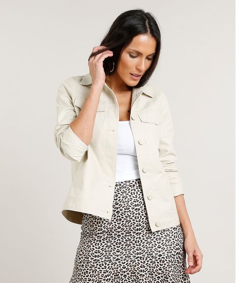 Jaqueta-Feminina-em-Linho-com-Bolsos-Manga-Longa-Bege-Claro-9361539-Bege_Claro_1