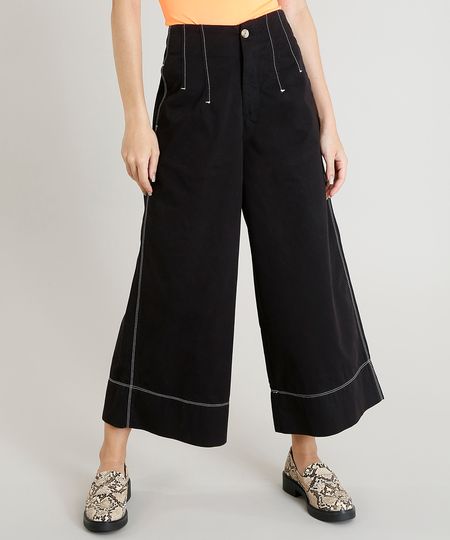 Calca-Pantacourt-em-Sarja-Feminina-Mindset-com-Pespontos-Preta-9387824-Preto_1 Calca-Pantacourt-em-Sarja-Feminina-Mindset-com-Pespontos-Preta-9387824-Preto_1