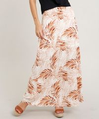 Saia-Feminina-Longa-Estampada-de-Folhagem-Off-White-9369906-Off_White_1
