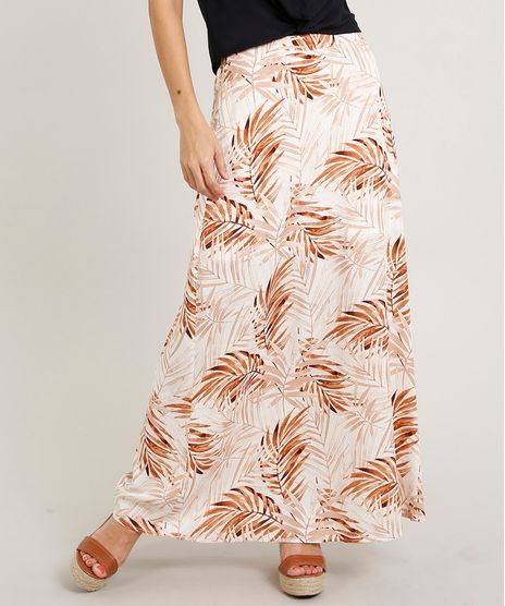 Saia-Feminina-Longa-Estampada-de-Folhagem-Off-White-9369906-Off_White_1