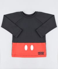 Camiseta-de-Praia-Infantil-Mickey-Manga-Longa-Preta-9430862-Preto_1