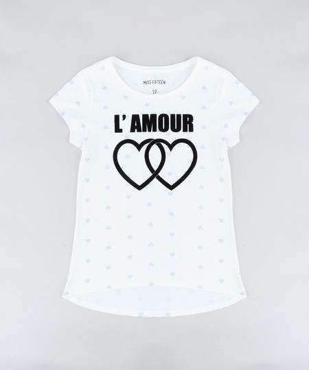 Blusa-Infantil-Estampada-de-Coracoes--L-Amour--Manga-Curta-Decote-Redondo-Off-White-9406811-Off_White_1