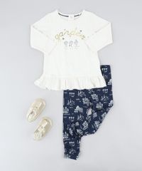 Conjunto-Infantil-de-Blusa--Garden--Manga-Longa-Bege-Claro-Mescla---Calca-Legging-Estampada-Azul-Marinho-9205049-Azul_Marinho_3