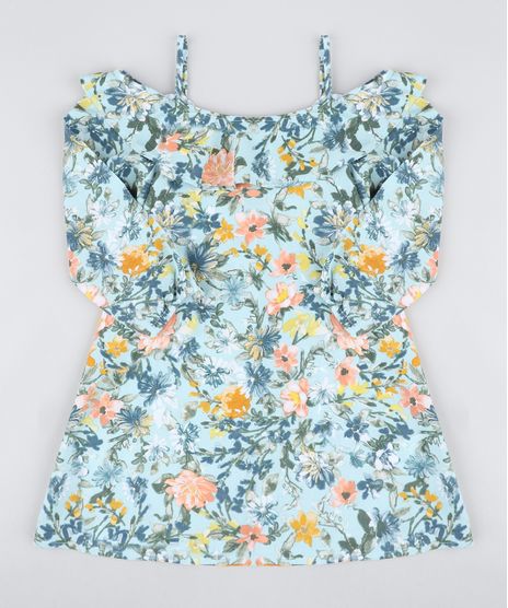 Vestido-Infantil-Open-Shoulder-Estampado-Floral-com-Babado-Manga-Longa-Verde-Claro-9418657-Verde_Claro_1