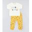Conjunto-Infantil-de-Blusao-Bege-Claro-Mescla---Calca-Estampada-de-Cabana-em-Moletom-Mostarda-9200187-Mostarda_1