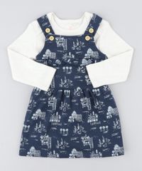 Conjunto-Infantil-de-Body-Manga-Longa-Bege-Claro-Mescla---Salopete-Estampada-em-Moletom-Azul-Marinho-9205052-Azul_Marinho_1