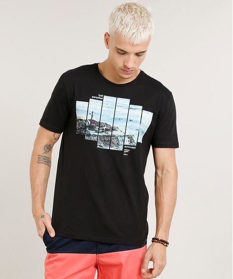 Camiseta-Masculina--Lost-Paradise--Manga-Curta-Gola-Careca-Preta-9190289-Preto_1